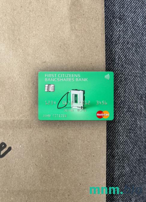 USA First Citizens BancShares bank wygląd zdjęcia mastercard skan PSD + zdjęcie